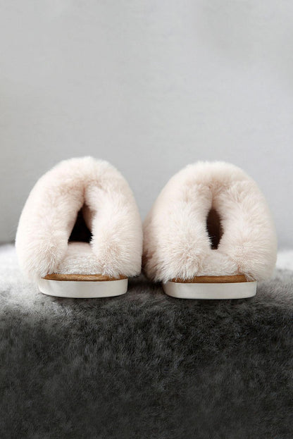 Camel Plush Suede Winter Home Slippers - L & M Kee, LLC