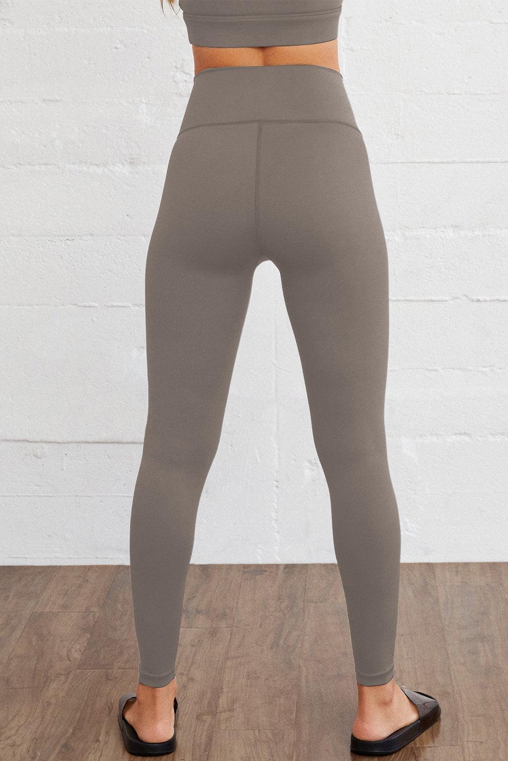 Black Arched Waist Seamless Active Leggings - L & M Kee, LLC