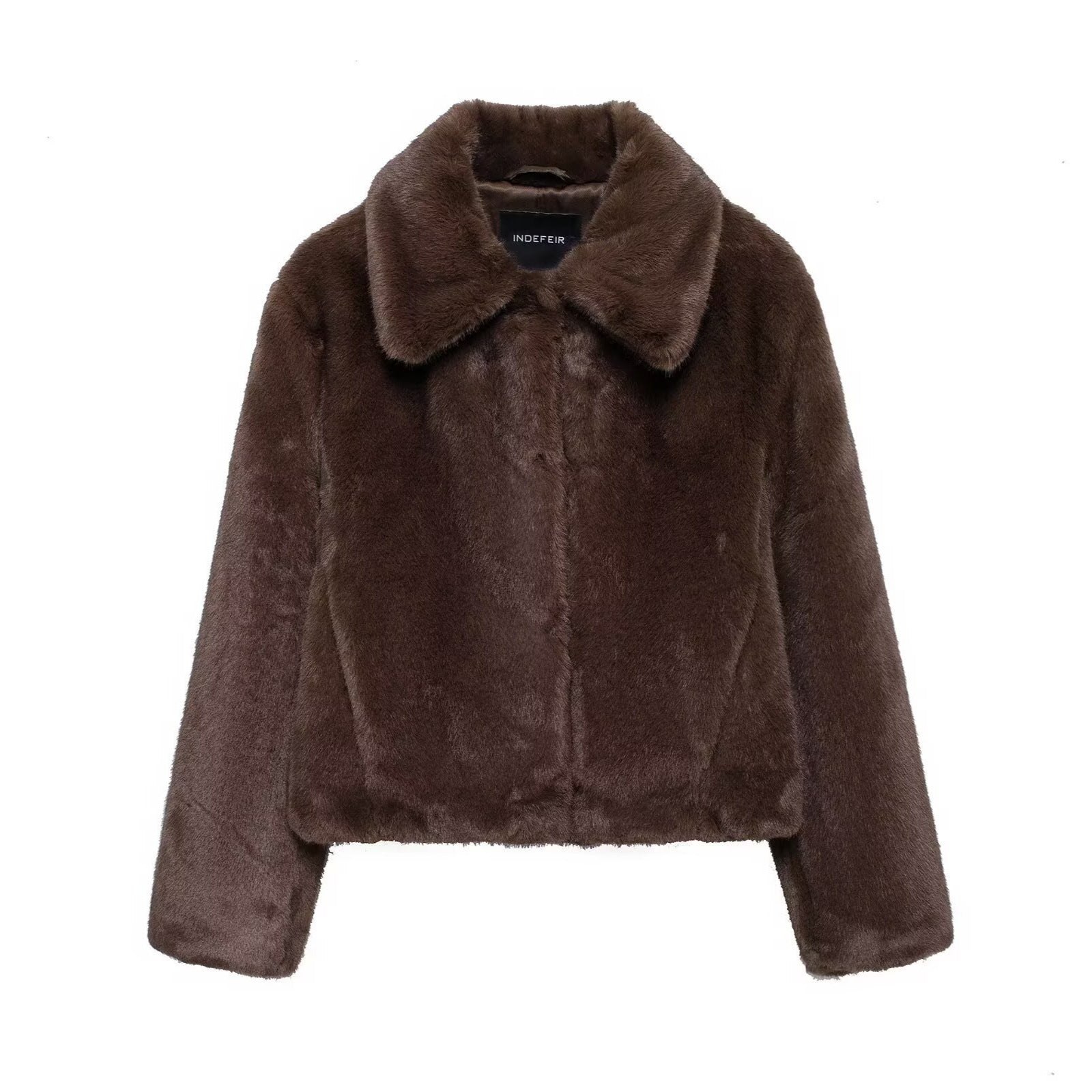 Artificial fur effect jacket
