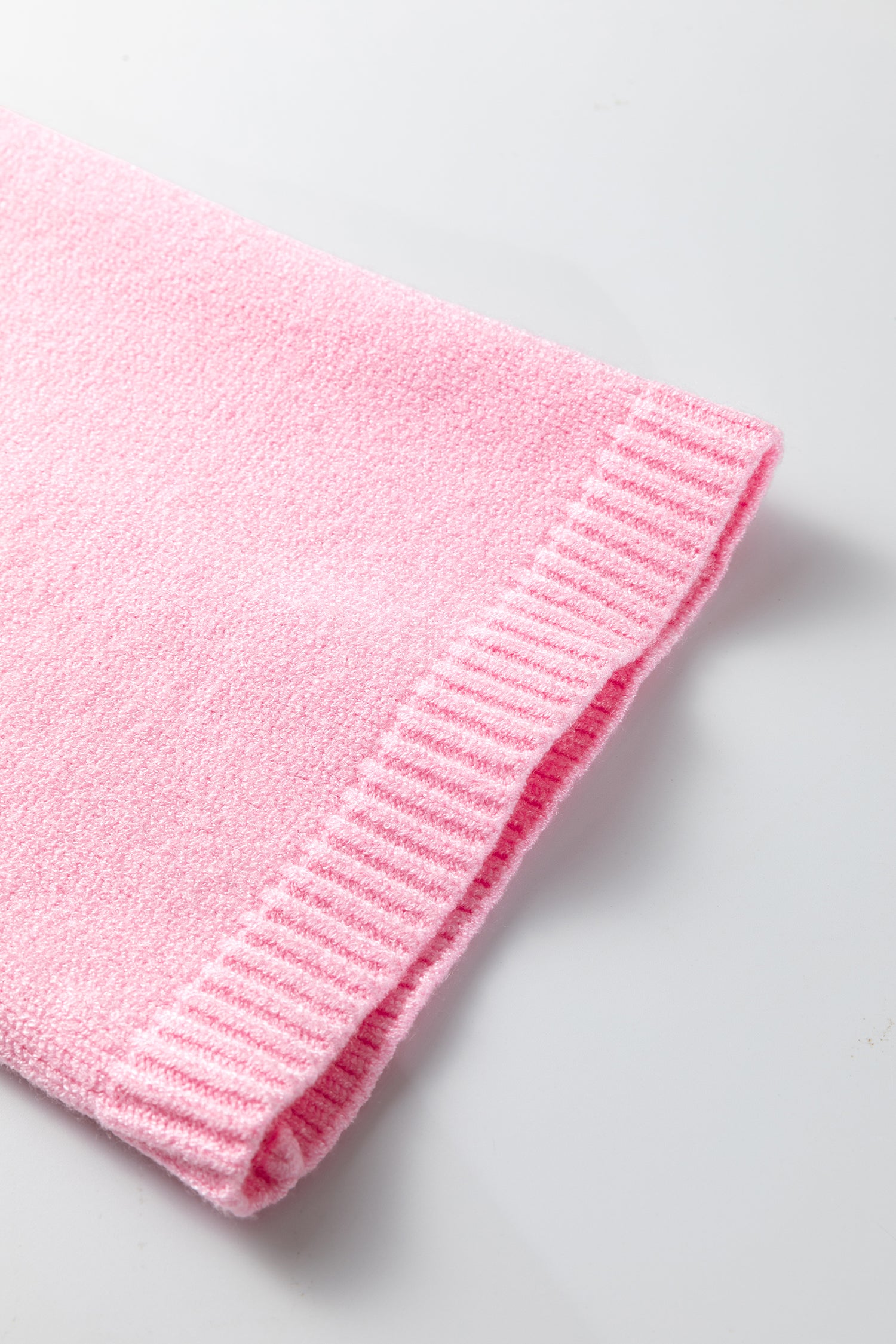 Sky Blue Solid Color Knit Loose Bracelet Sleeve Dolman Sweater