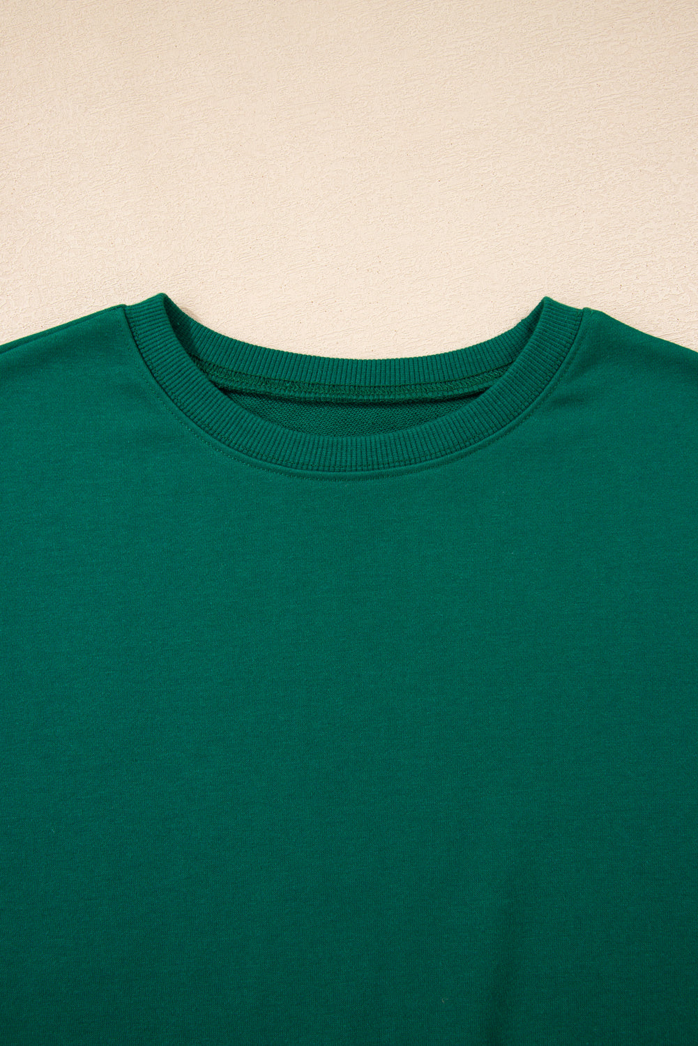 Evergreen Varsity Stripe Detail Drop Shoulder Pullover Mini Skirt Set