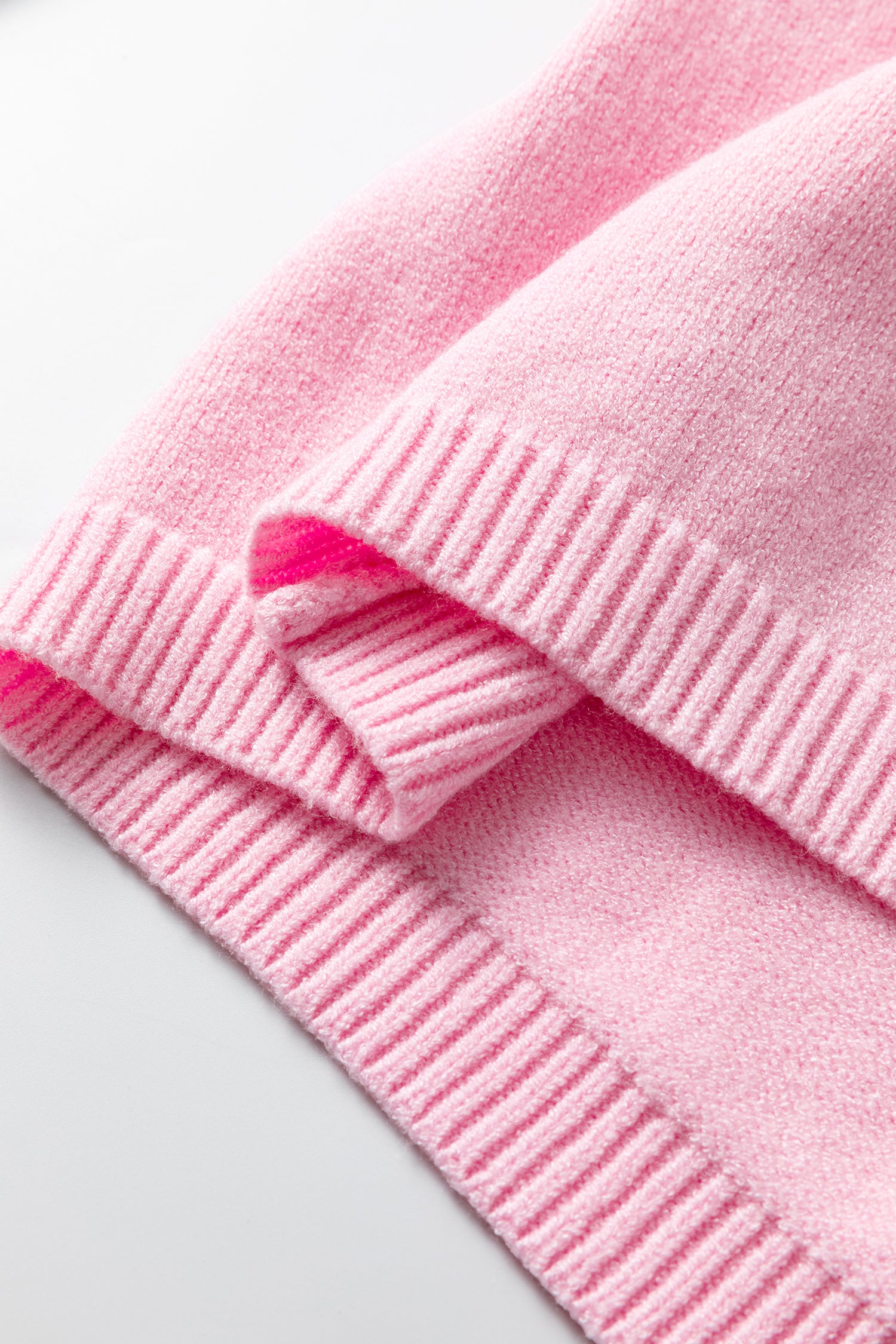 Sky Blue Solid Color Knit Loose Bracelet Sleeve Dolman Sweater