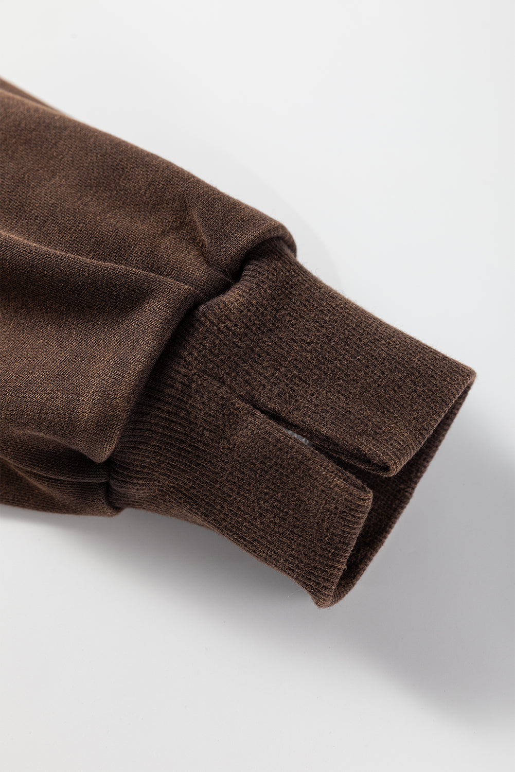 Coffee Button Front V Neck Casual Cardigan