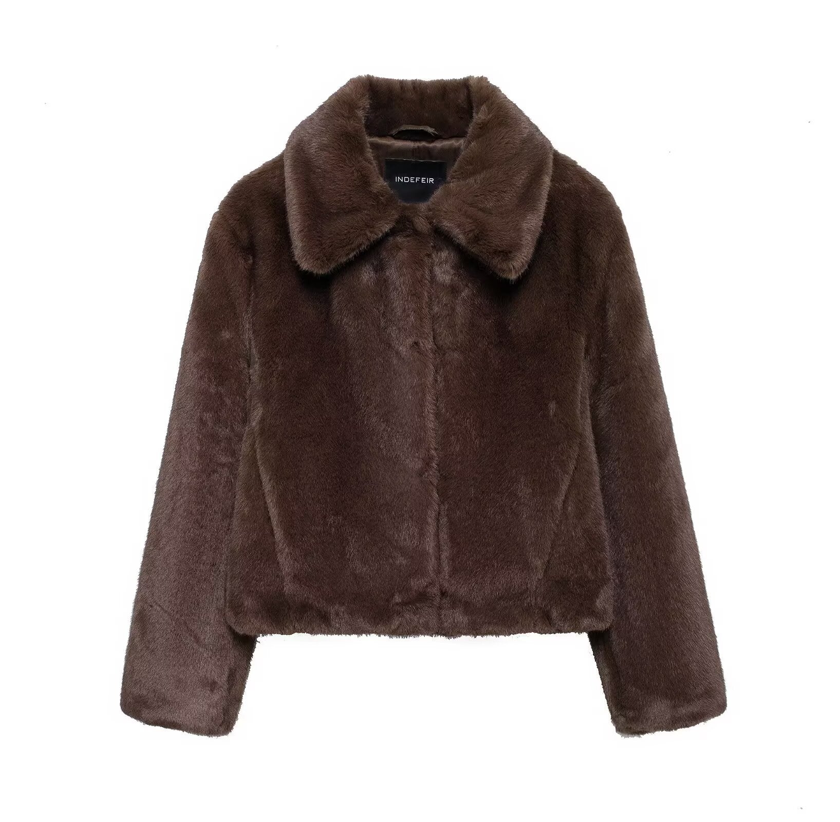 Artificial fur effect jacket