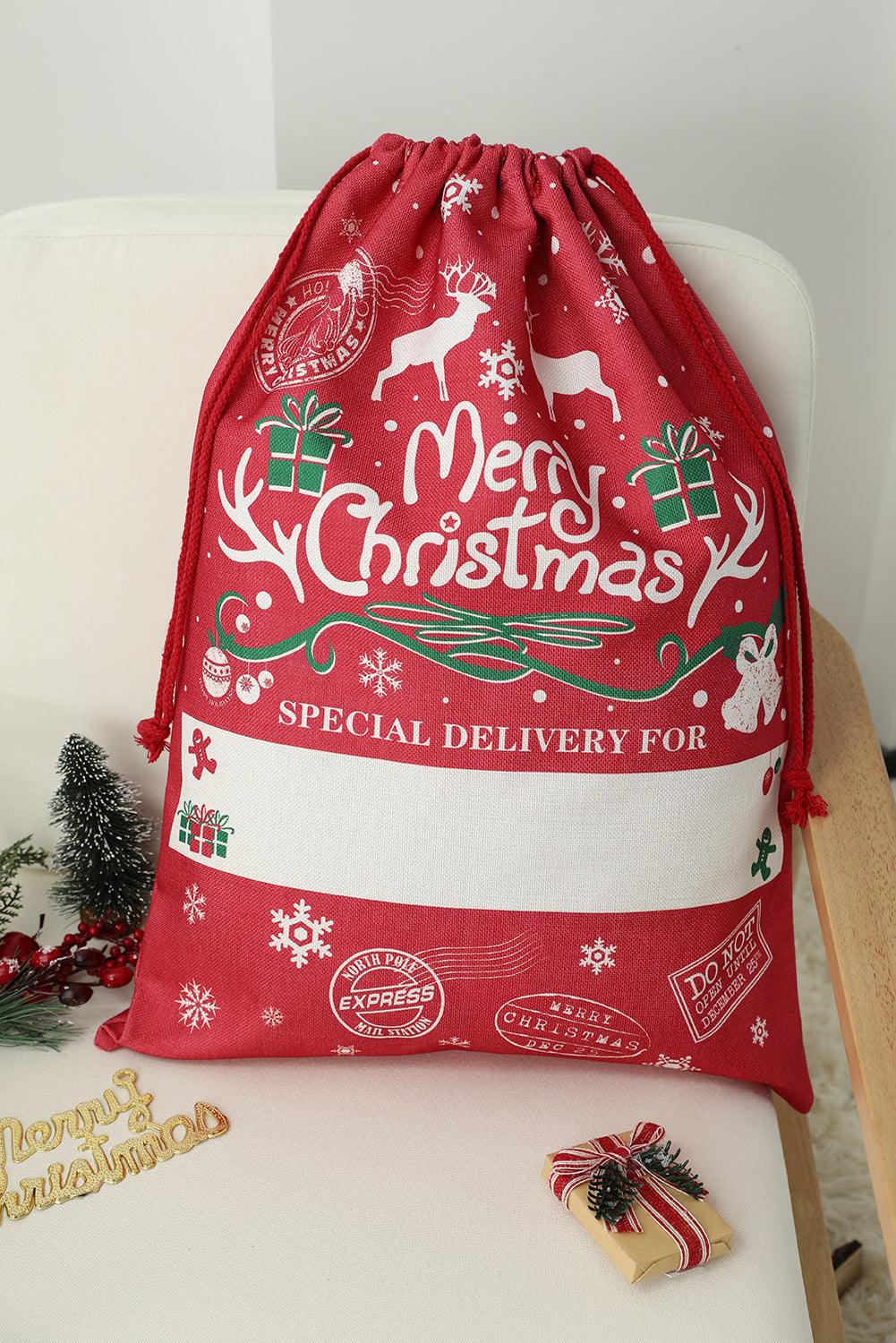Christmas Drawstring Large Gift Bag 50*66cm - L & M Kee, LLC