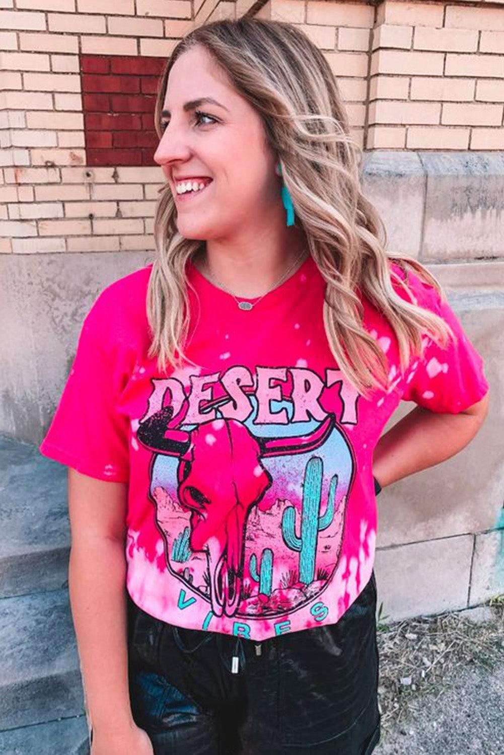 EASTER VIBES Skull Graphic Print Oversized T Shirt - L & M Kee, LLC