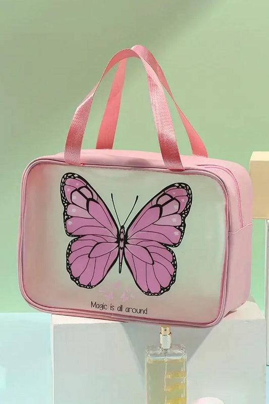 Pink Magic is all around Butterfly Printed Storage Bag - L & M Kee, LLC