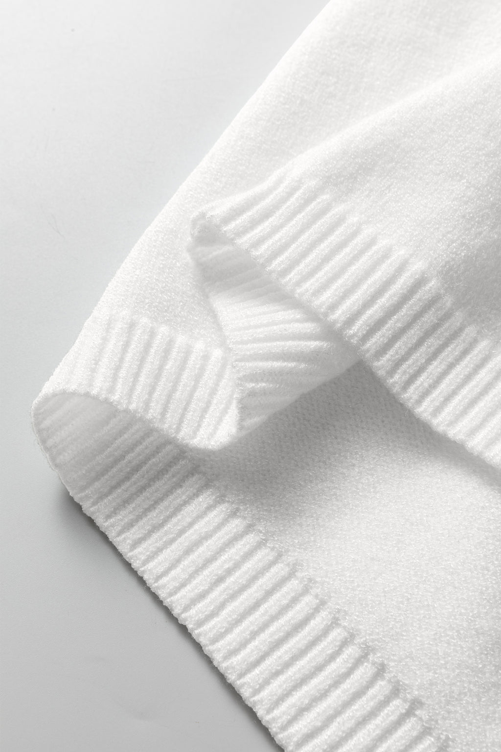 Sky Blue Solid Color Knit Loose Bracelet Sleeve Dolman Sweater