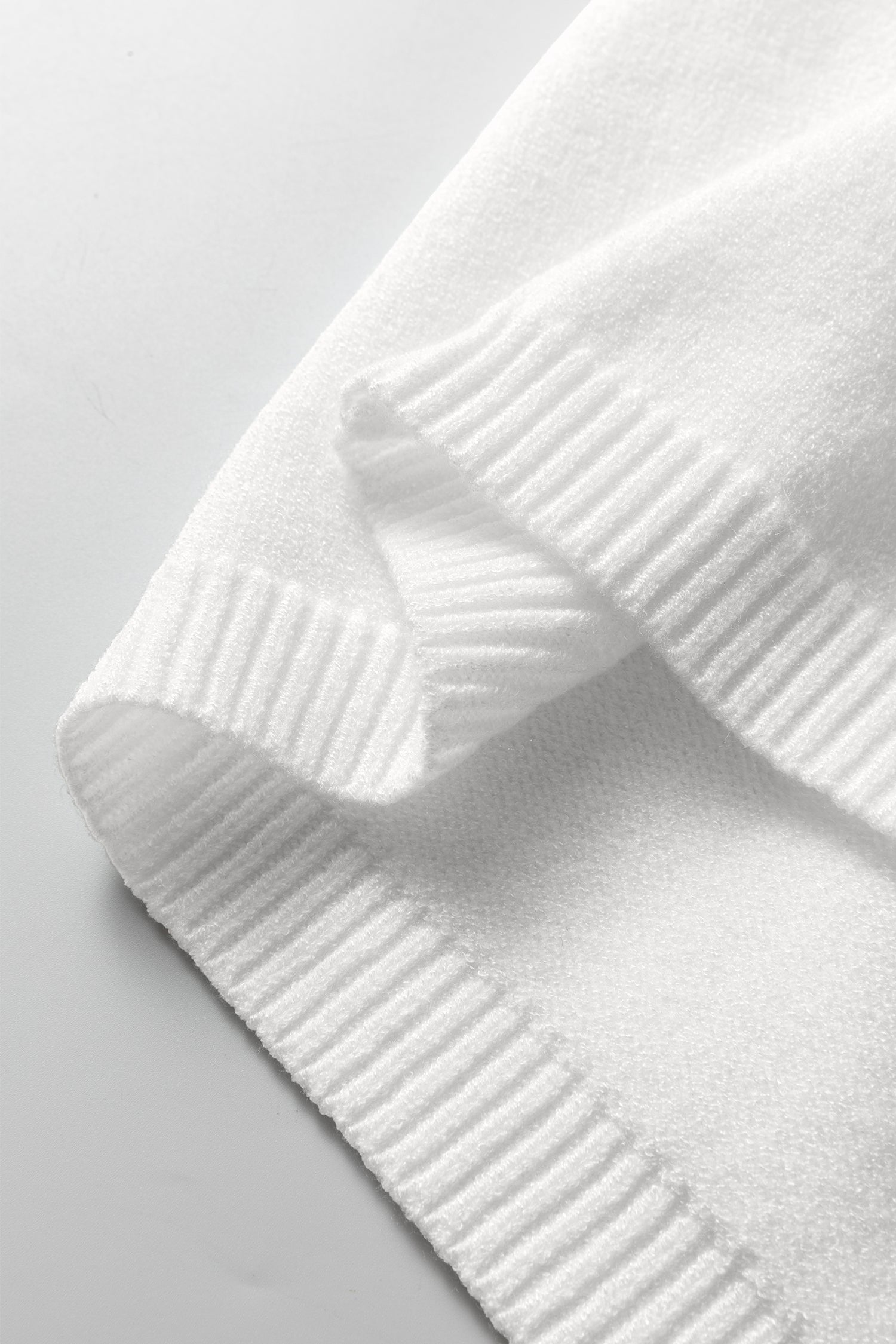 Sky Blue Solid Color Knit Loose Bracelet Sleeve Dolman Sweater