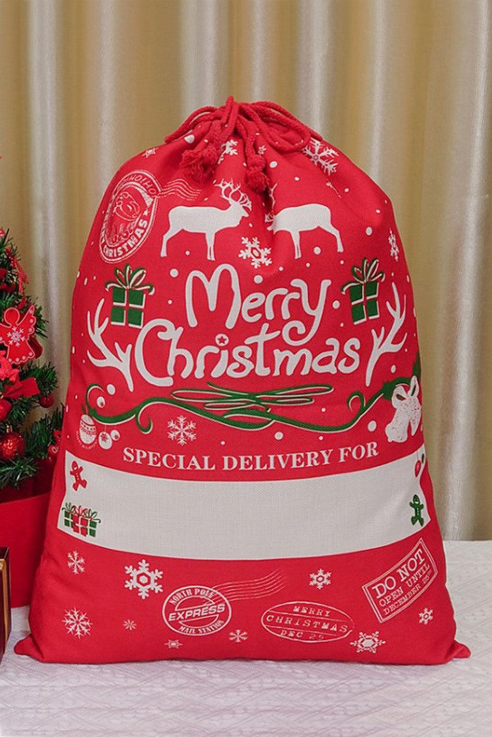 Christmas Drawstring Large Gift Bag 50*66cm - L & M Kee, LLC
