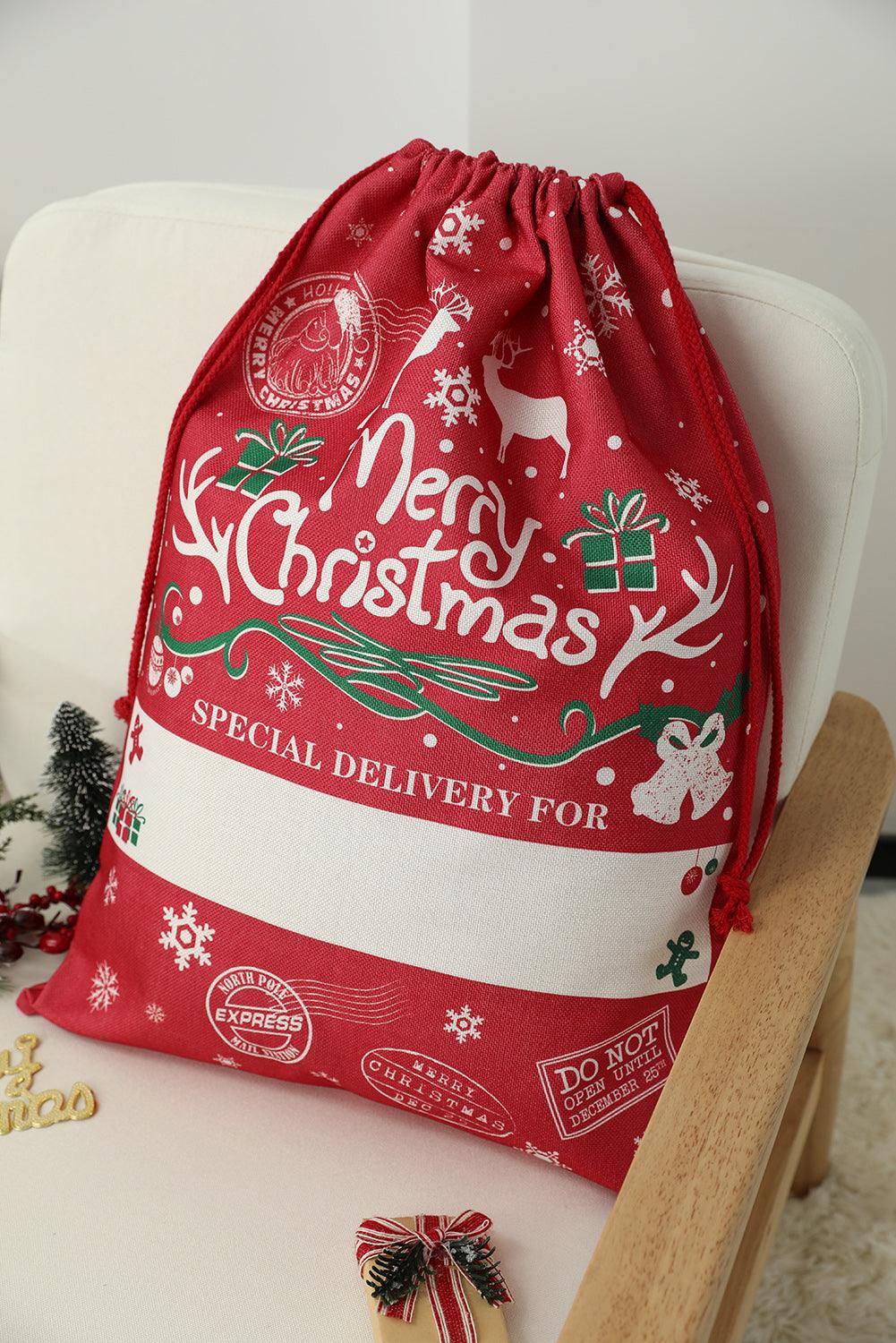 Christmas Drawstring Large Gift Bag 50*66cm - L & M Kee, LLC