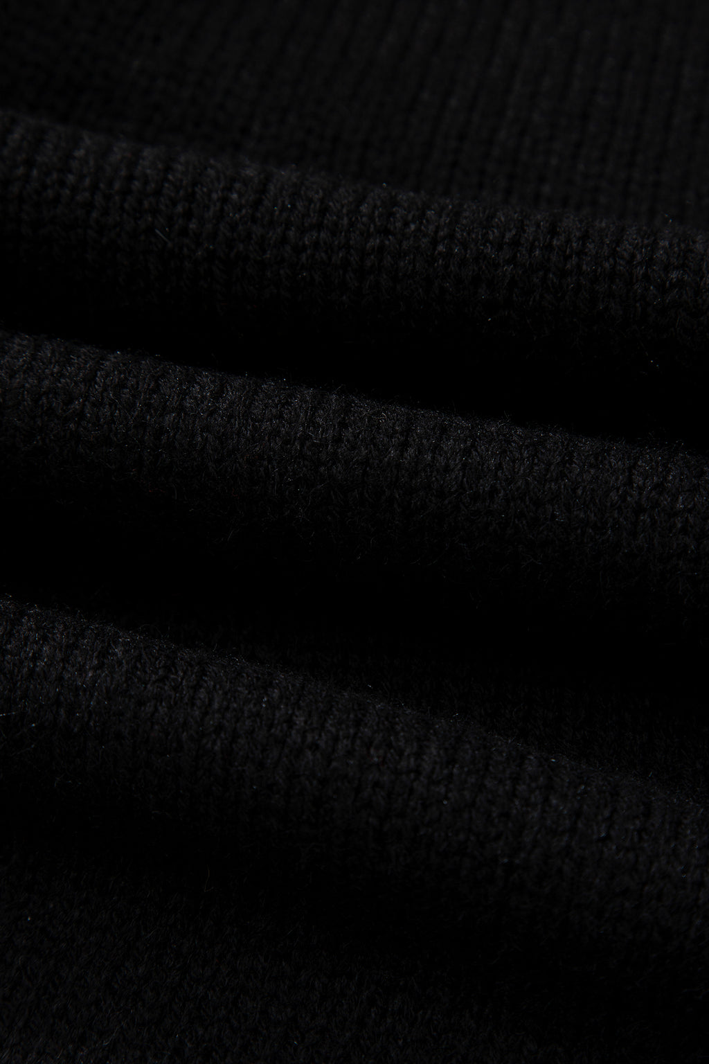 Black Festive Bow Backless Bubble Sleeve Sweater