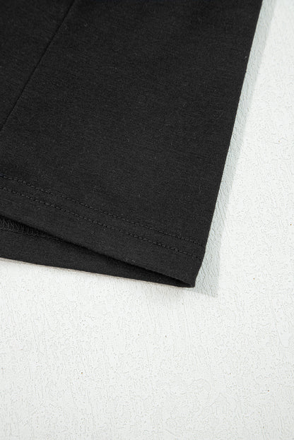 Black Contrast Trim Hooded Lounge Cardigan and Pants Set