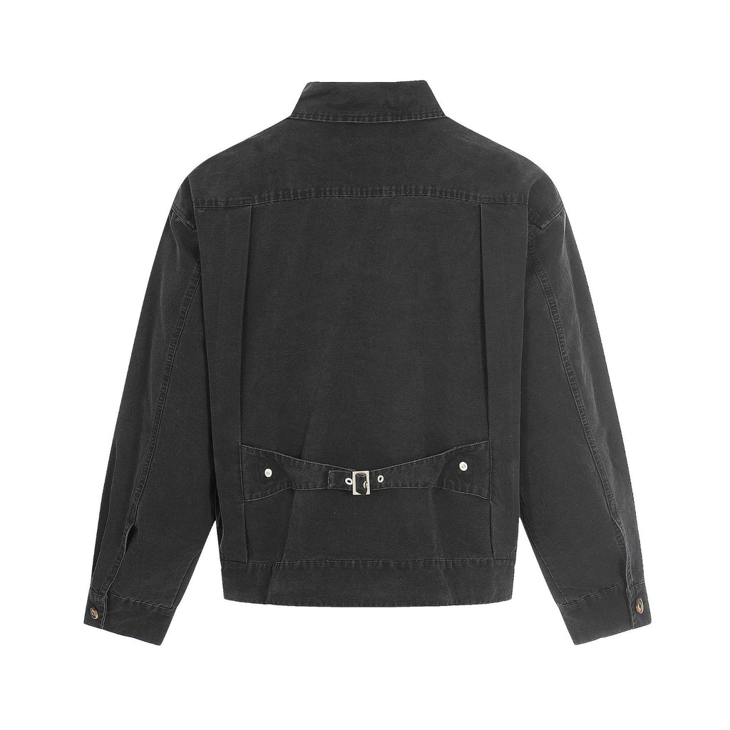 Button Design Trendy Clean Fit Short Cargo Jacket