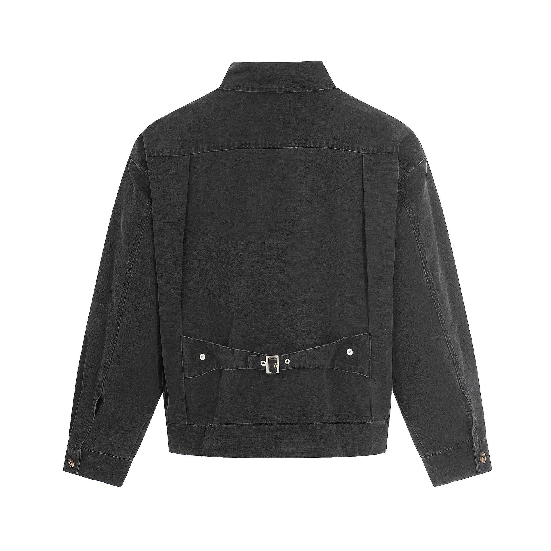 Button Design Trendy Clean Fit Short Cargo Jacket