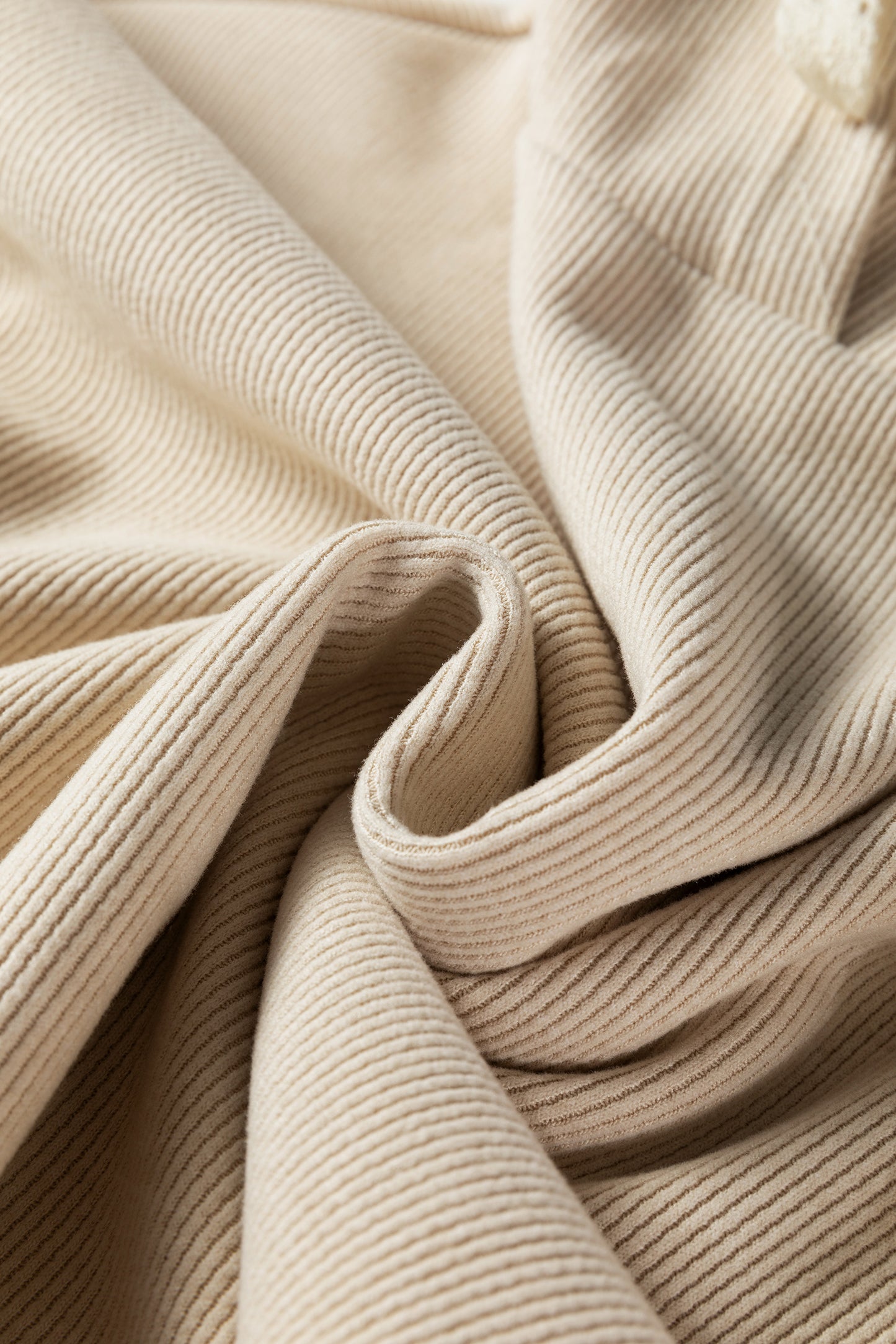 Jet Stream Thermal Textured Lace Drawstring Baggy Hoodie