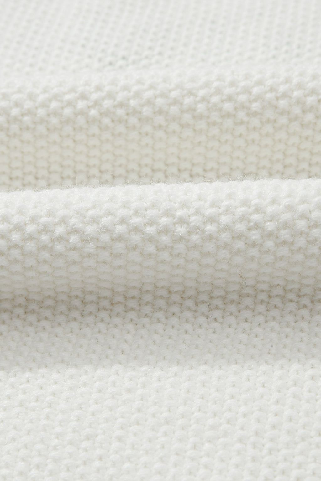 White HOHOHO MERRY CHRISTMAS Chenille Graphic Drop Shoulder Holiday Sweater