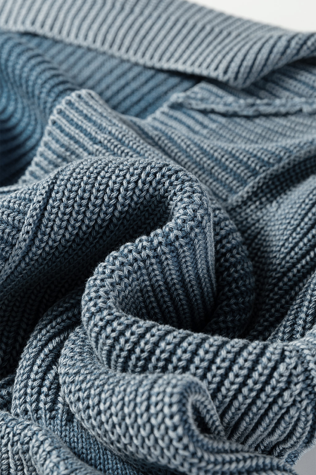 Chestnut Mineral Wash Exposed Seam Patchwork Knit Open Sweater Cardigan