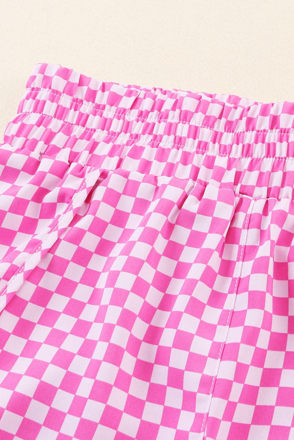 Pink Leopard High Waisted Athletic Shorts - L & M Kee, LLC