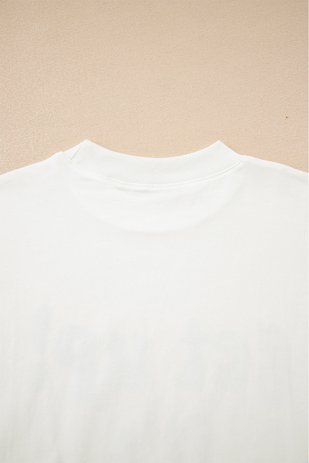 Beige GAME DAY Slogan Printed Half Sleeve Oversize T Shirt