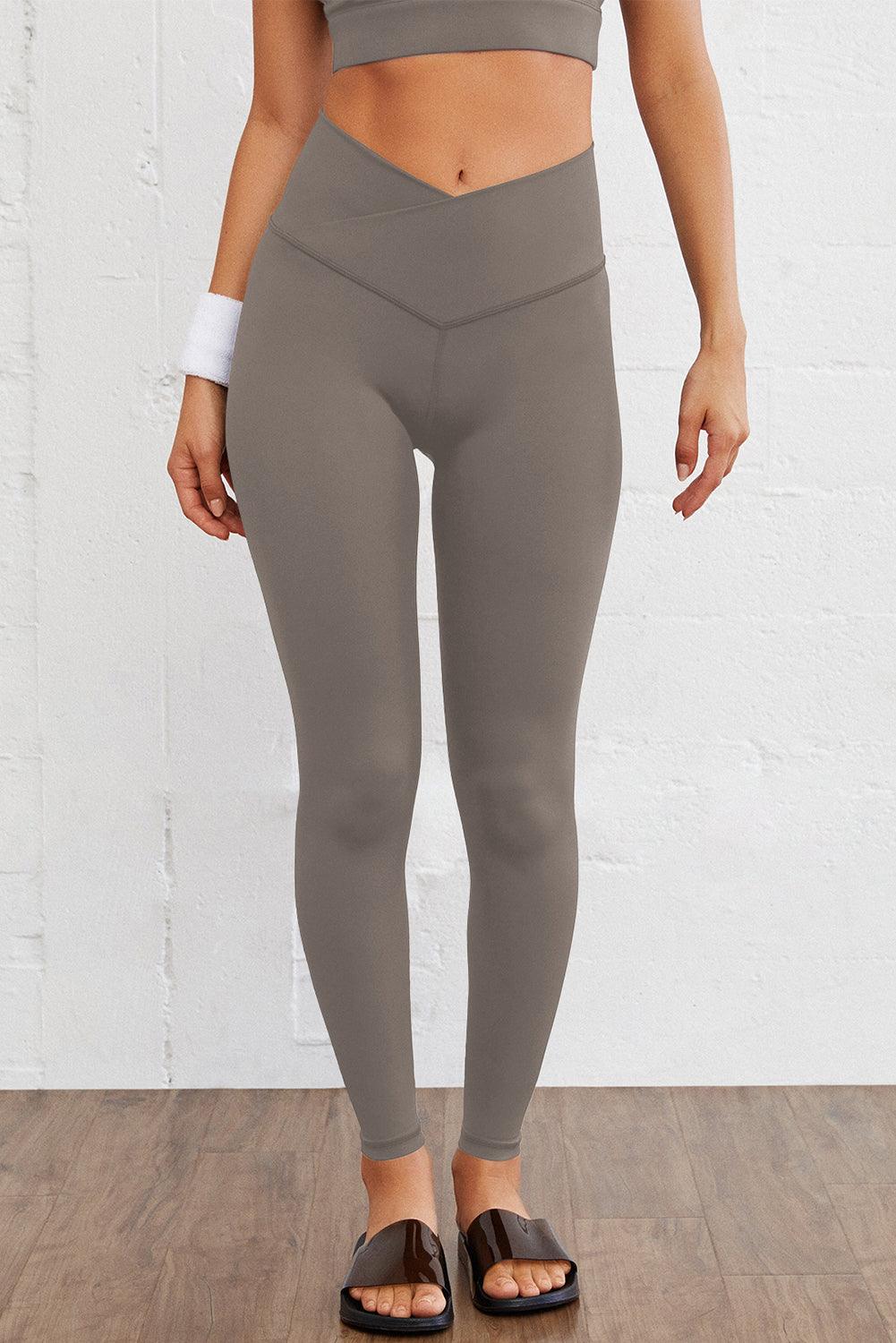 Black Arched Waist Seamless Active Leggings - L & M Kee, LLC