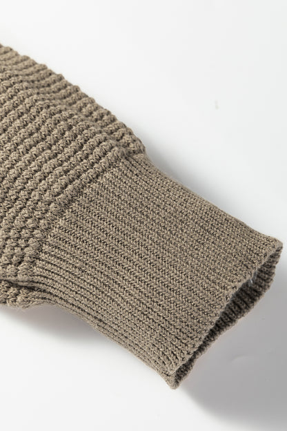 DUNE Solid Color Textured Knit Open Front Oversize Midi Sweater Cardigan