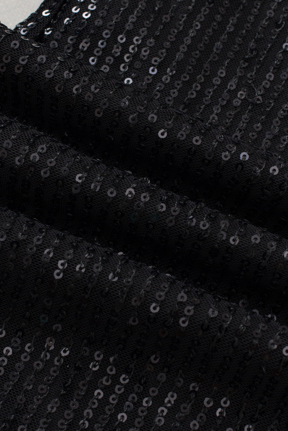 Black Sequin Wide Leg Pants