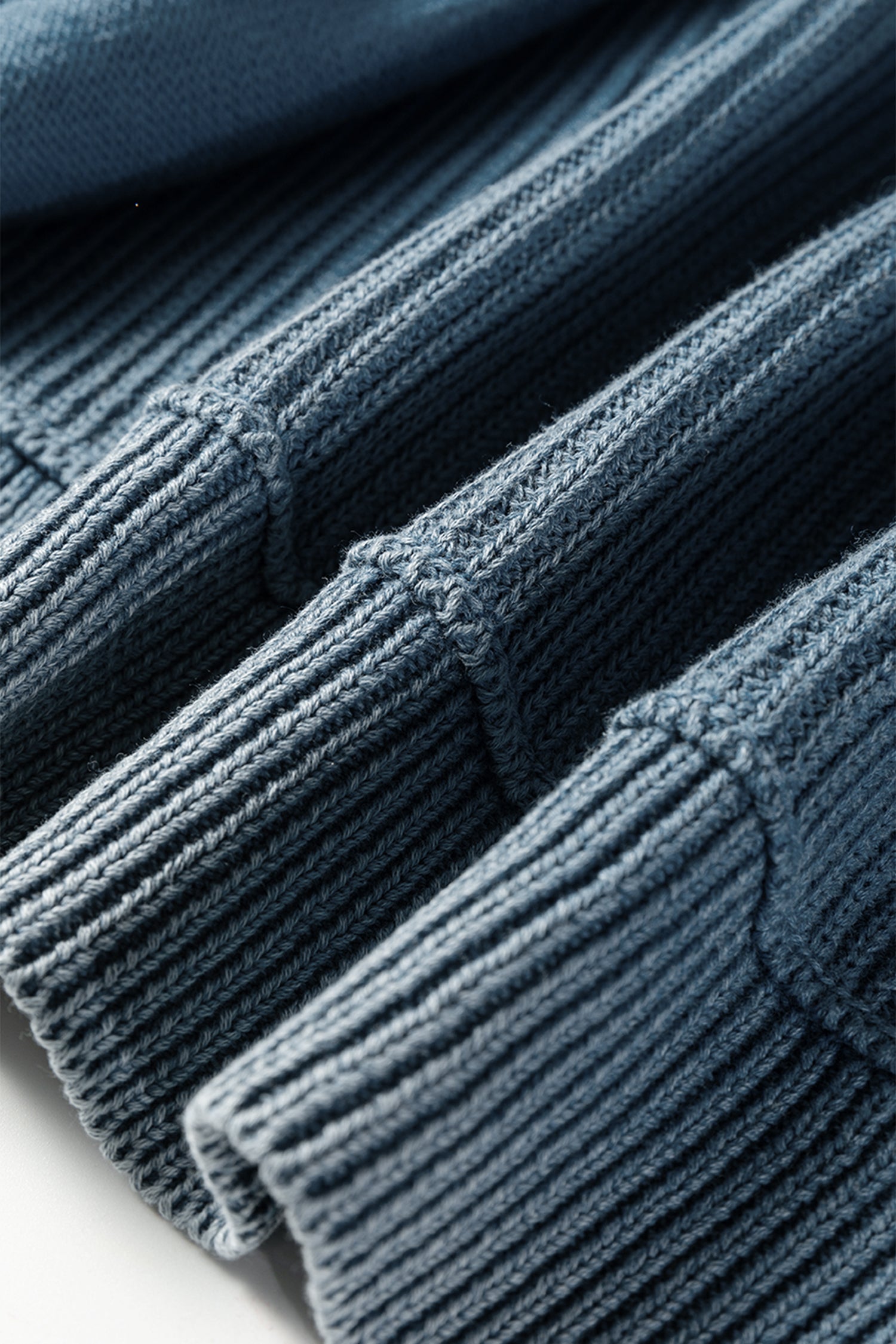 Chestnut Mineral Wash Exposed Seam Patchwork Knit Open Sweater Cardigan