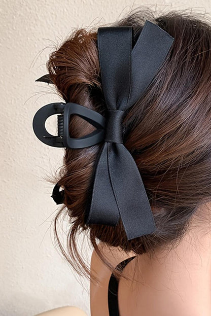 Black Bow Decor Large Hair Claw Clip - L & M Kee, LLC