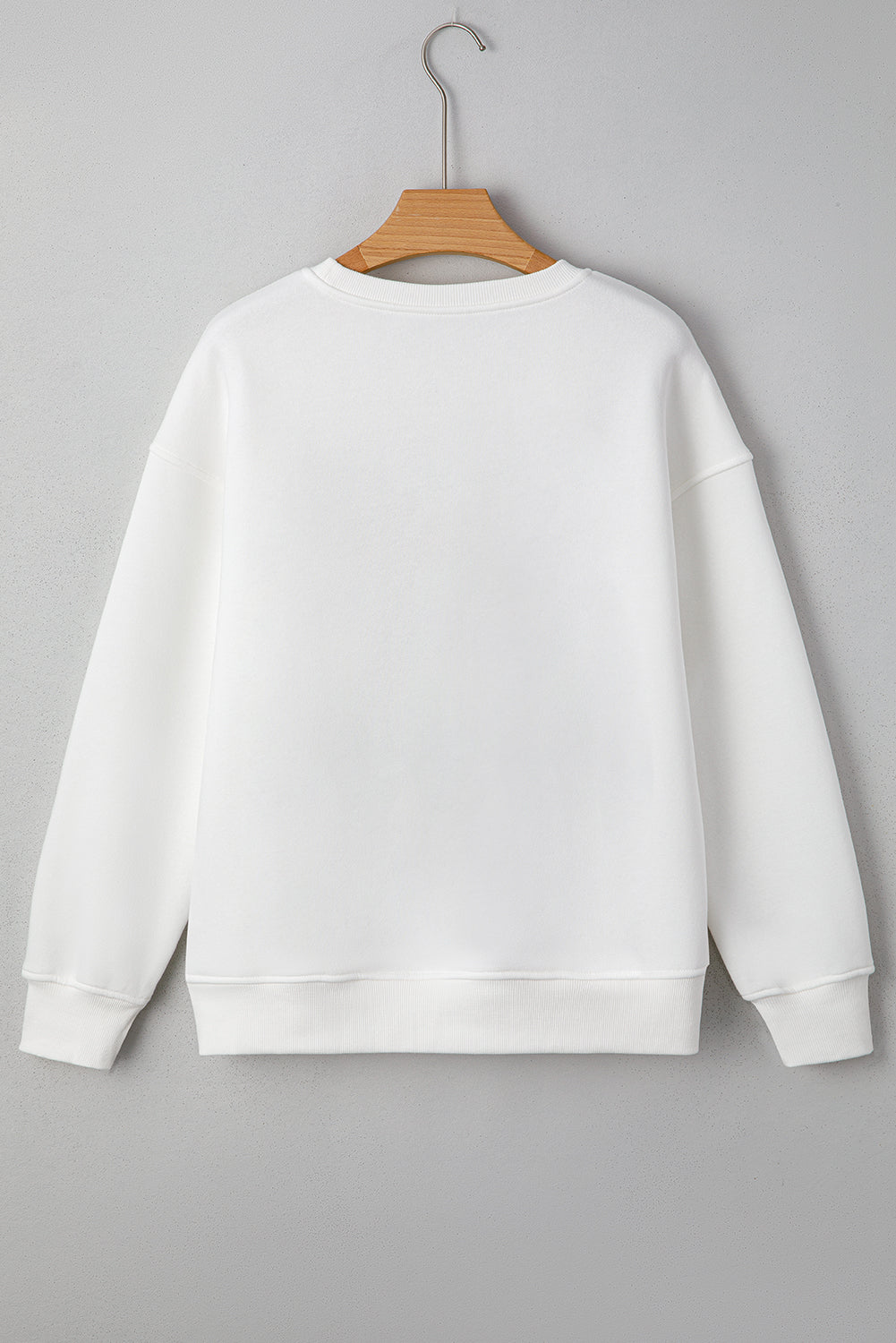 White FARM FRESH PUMPKINS Embroidered Graphic Thanksgiving Holiday Sweatshirt