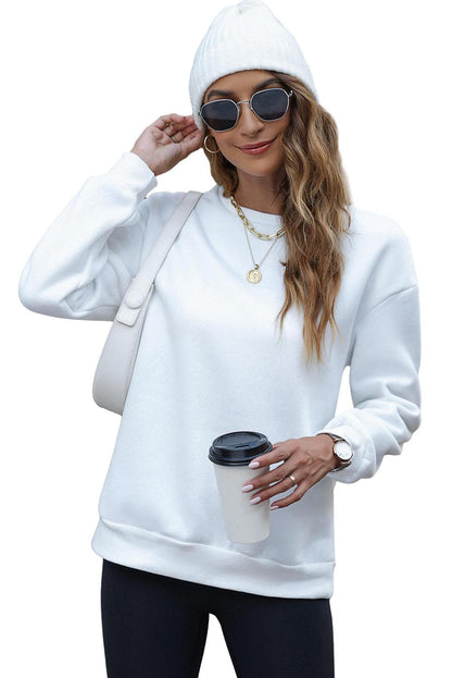 White Merry And Bright Cable Knit Pullover Sweatshirt - L & M Kee, LLC