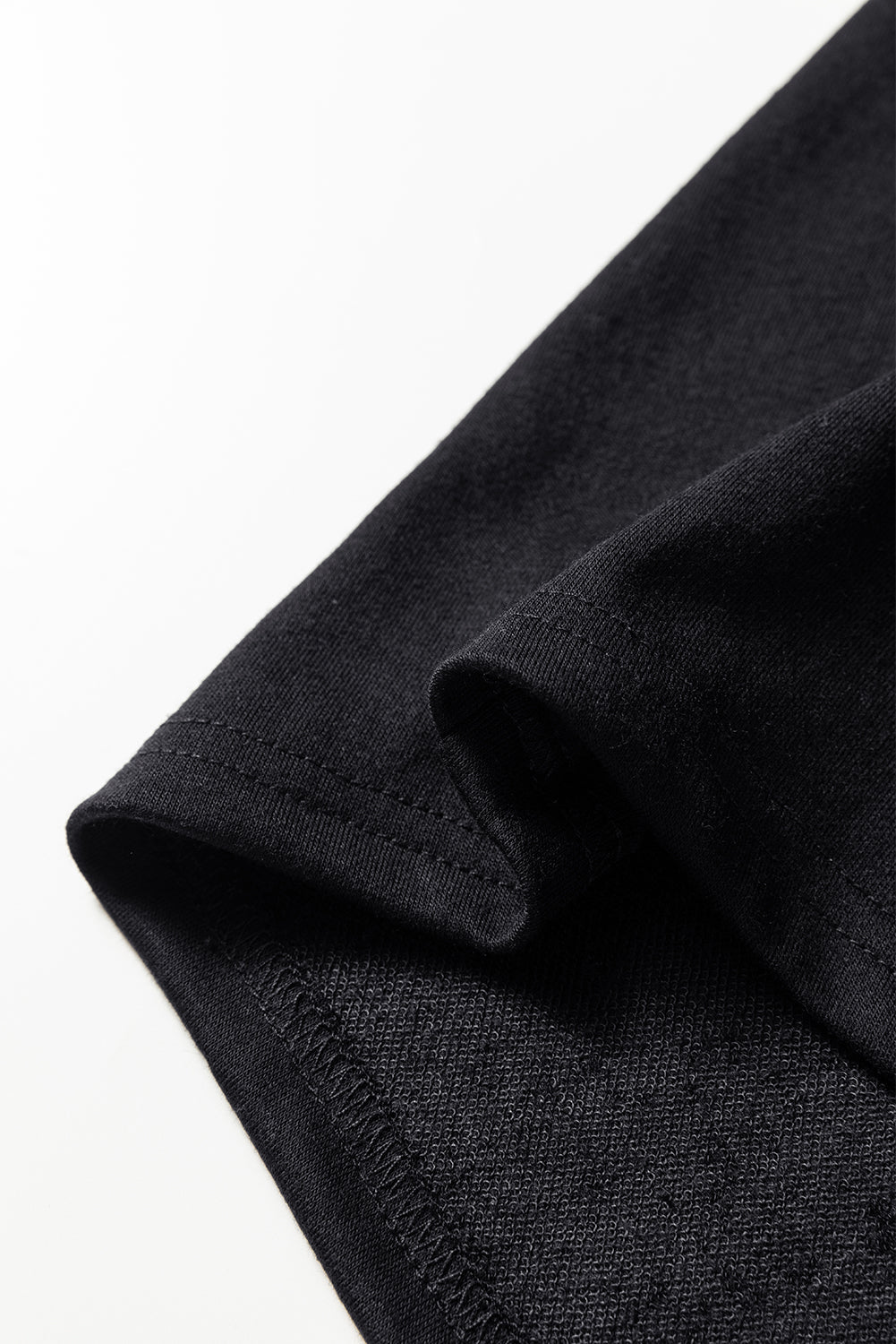 Black Halloween Rhinestone Pumpkin Face Contrast Ribbed Long Sleeve Patchwork Top