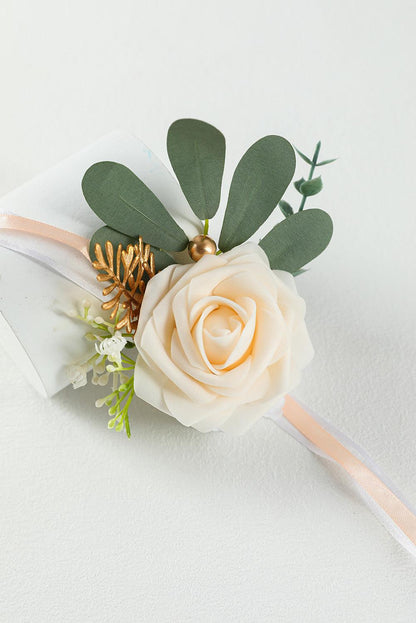 Alloy Flower Ribbon Tie Wedding Bracelet