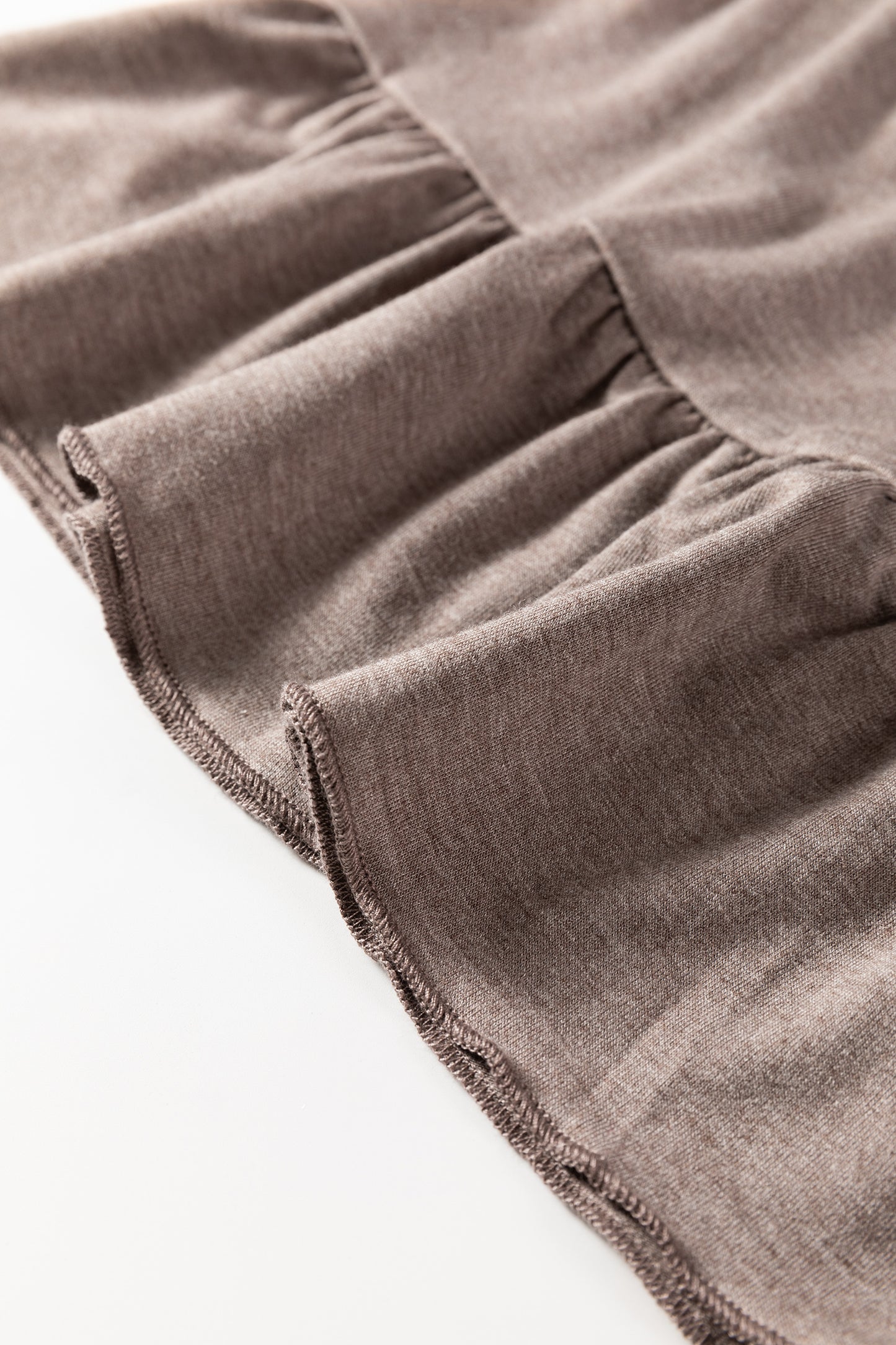 Jungle Green Ruffled Wide Leg Pull On High Waist Pants with Pockets