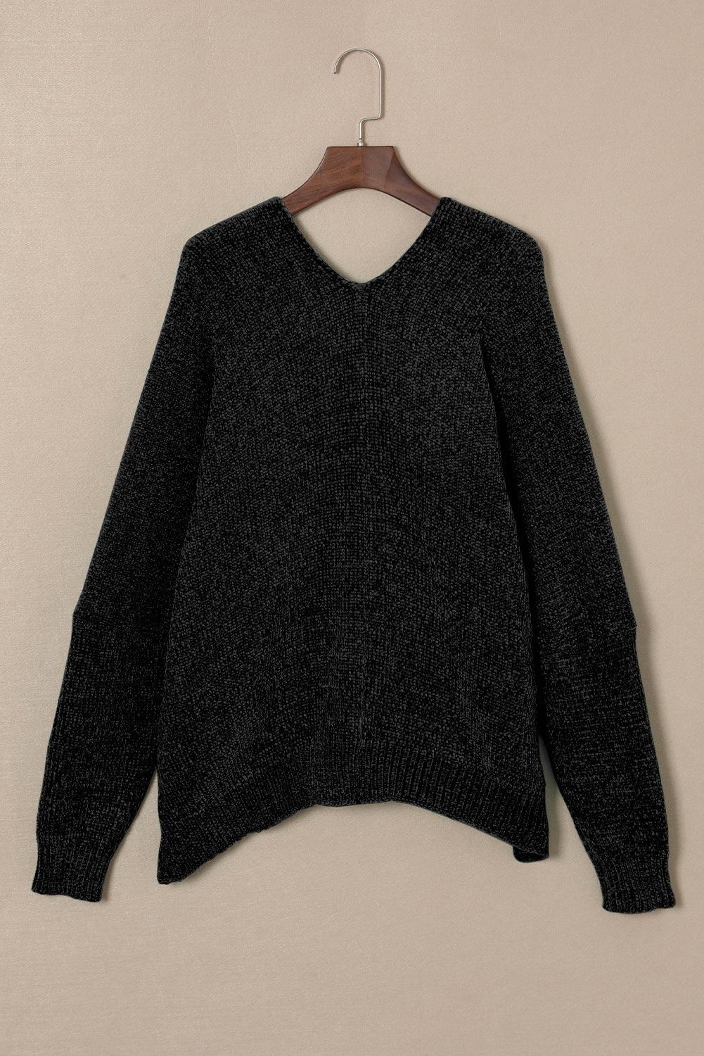 Gray Buttons Front Pocketed Sweater Cardigan - L & M Kee, LLC