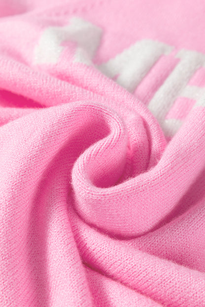 Blackish Green MERRY Letter Pattern Christmas Raglan Sleeve Sweater