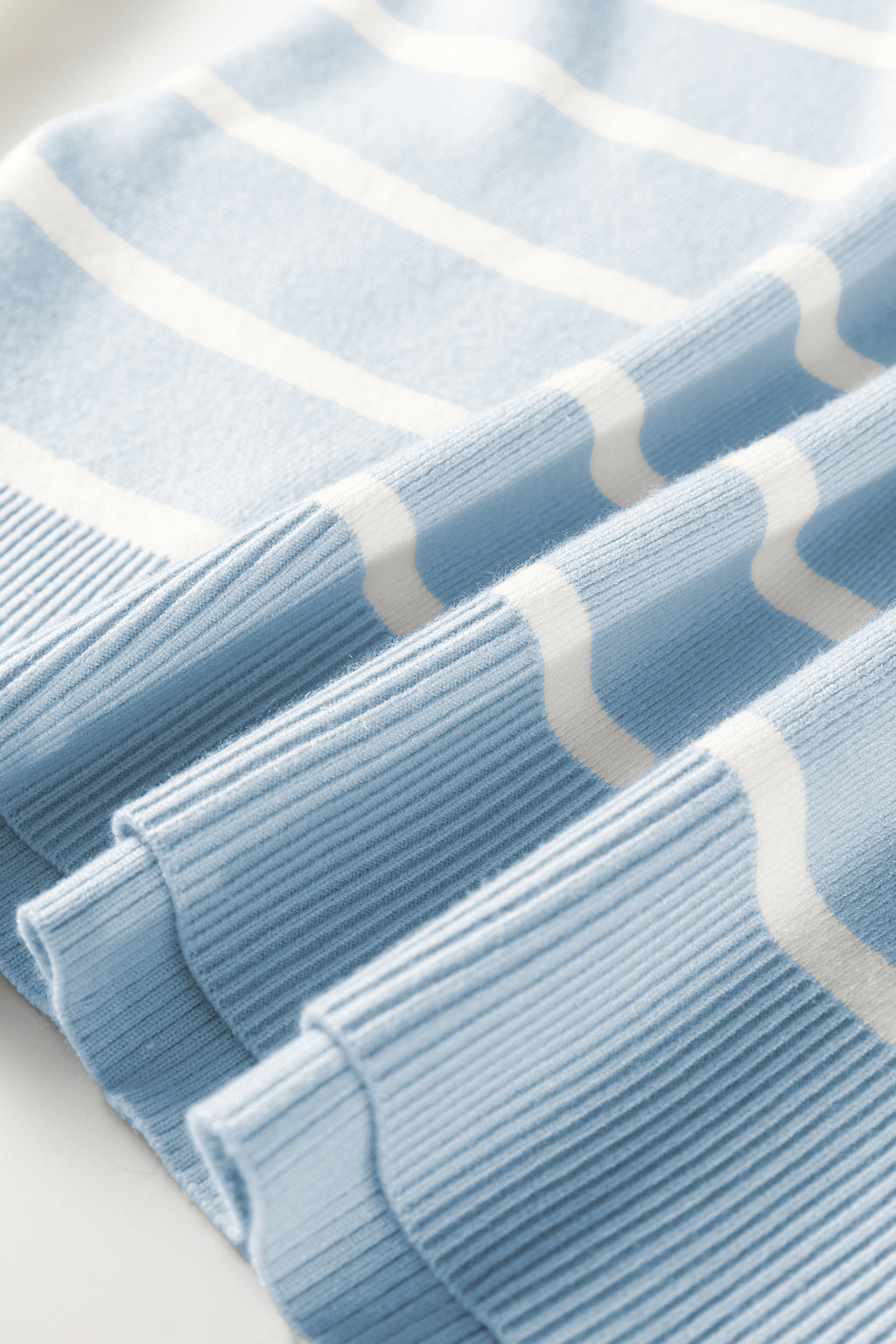 Parchment Side Slits Crewneck Short Sleeve Sweater Tee