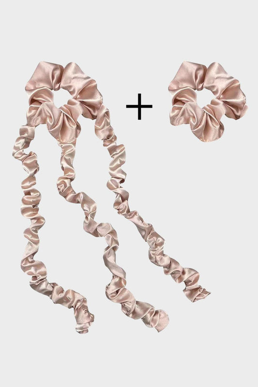 Clay Satin Jellyfish Heatless Hair Curling Headband - L & M Kee, LLC