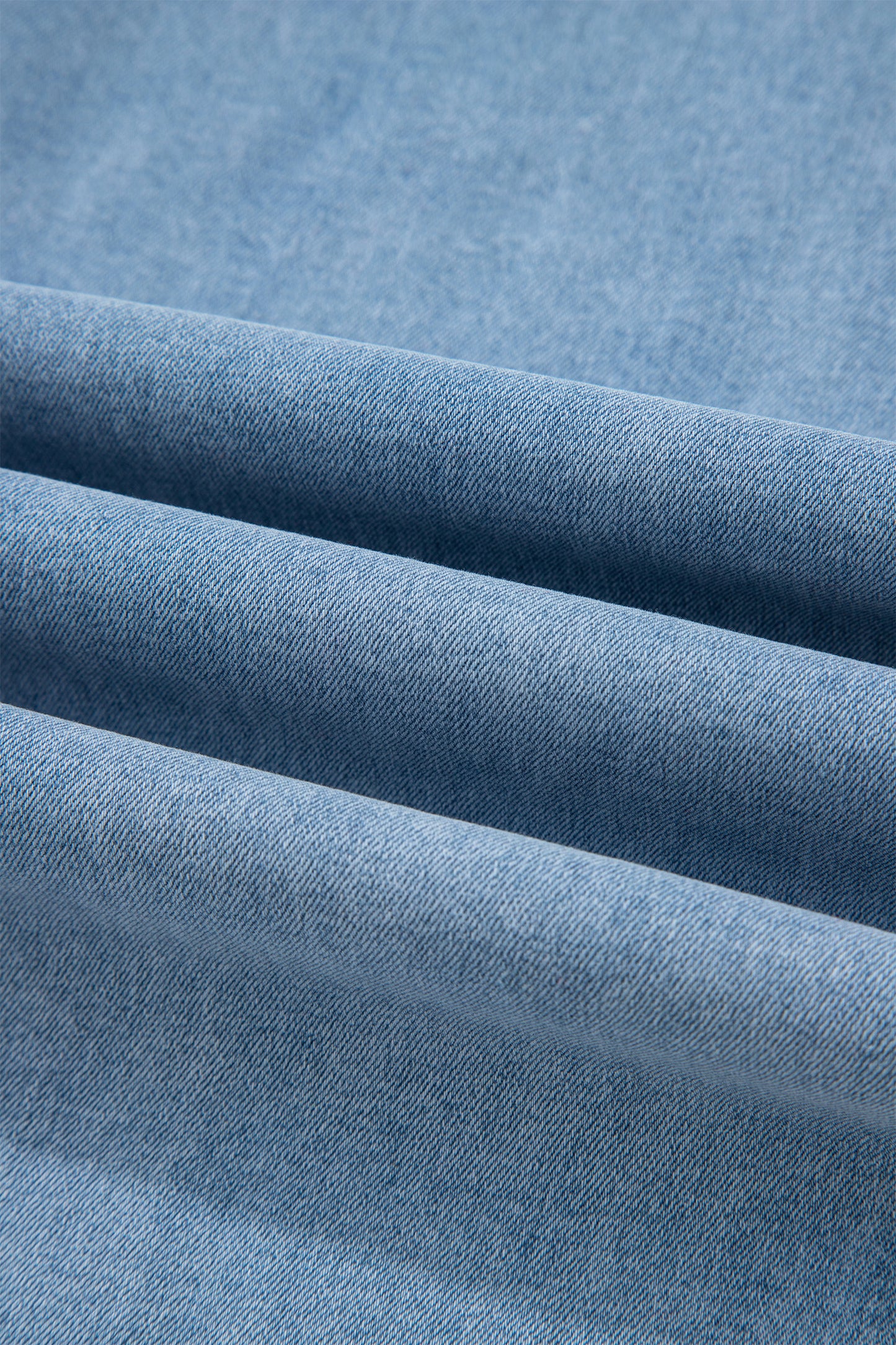 Beau Blue Contrast Stripe Frayed Side Panel Patchwork Shift Jeans