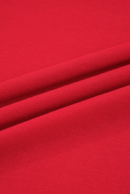 Black Varsity Stripe Detail Drop Shoulder Pullover Mini Skirt Set