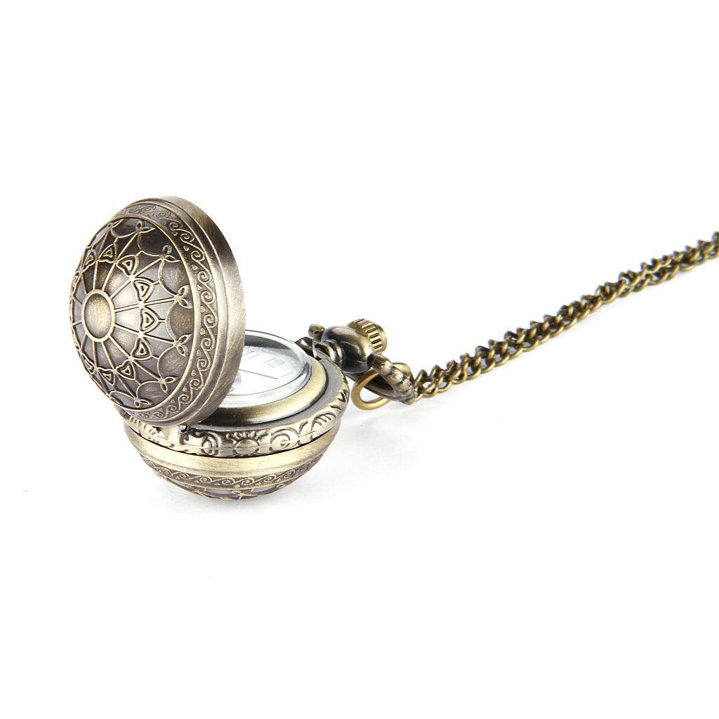 Nostalgic Retro Small Spider Web Pocket Watch - L & M Kee, LLC