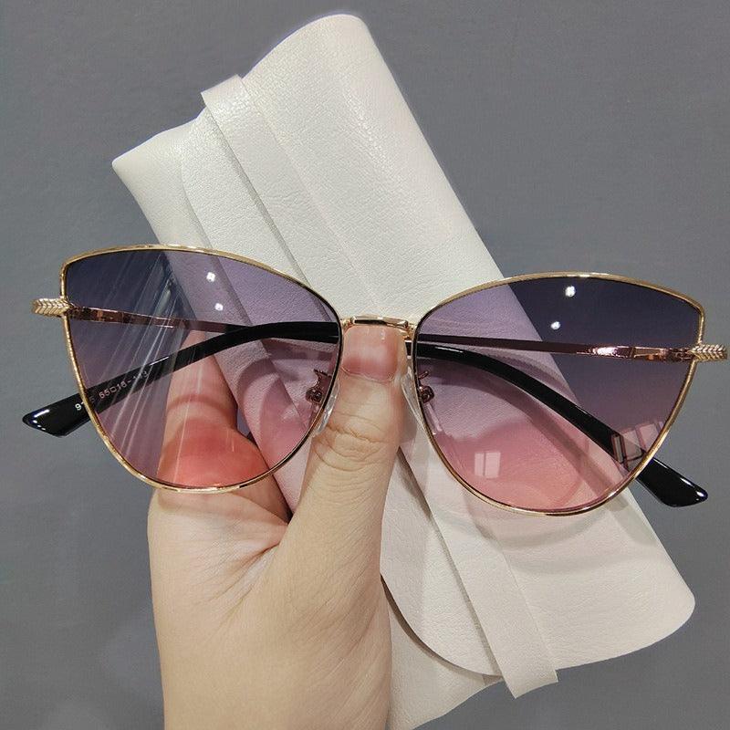 Street Style Cat Eye Small Frame Sunglasses - L & M Kee, LLC