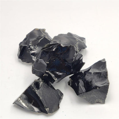 1pcs Natural Raw Black Obsidian Quartz Stones - L & M Kee, LLC