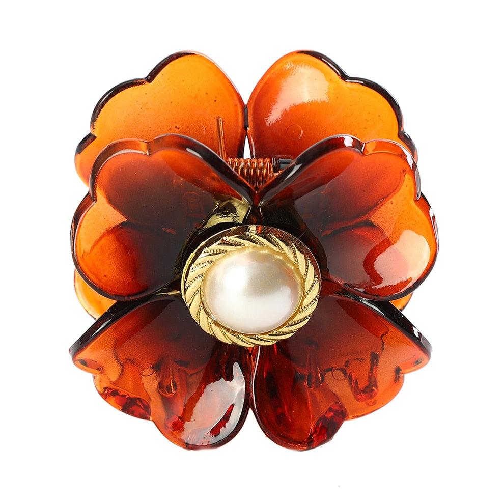 Sweet Flower Shape Hair Clip - L & M Kee, LLC