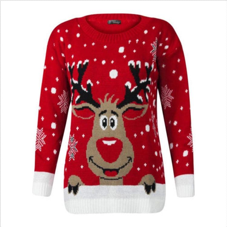 Deer Casual Ugly Christmas Sweater - L & M Kee, LLC