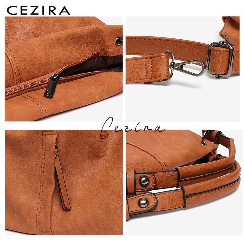 CEZIRA Pu Hobos Shoulder Bag - L & M Kee, LLC
