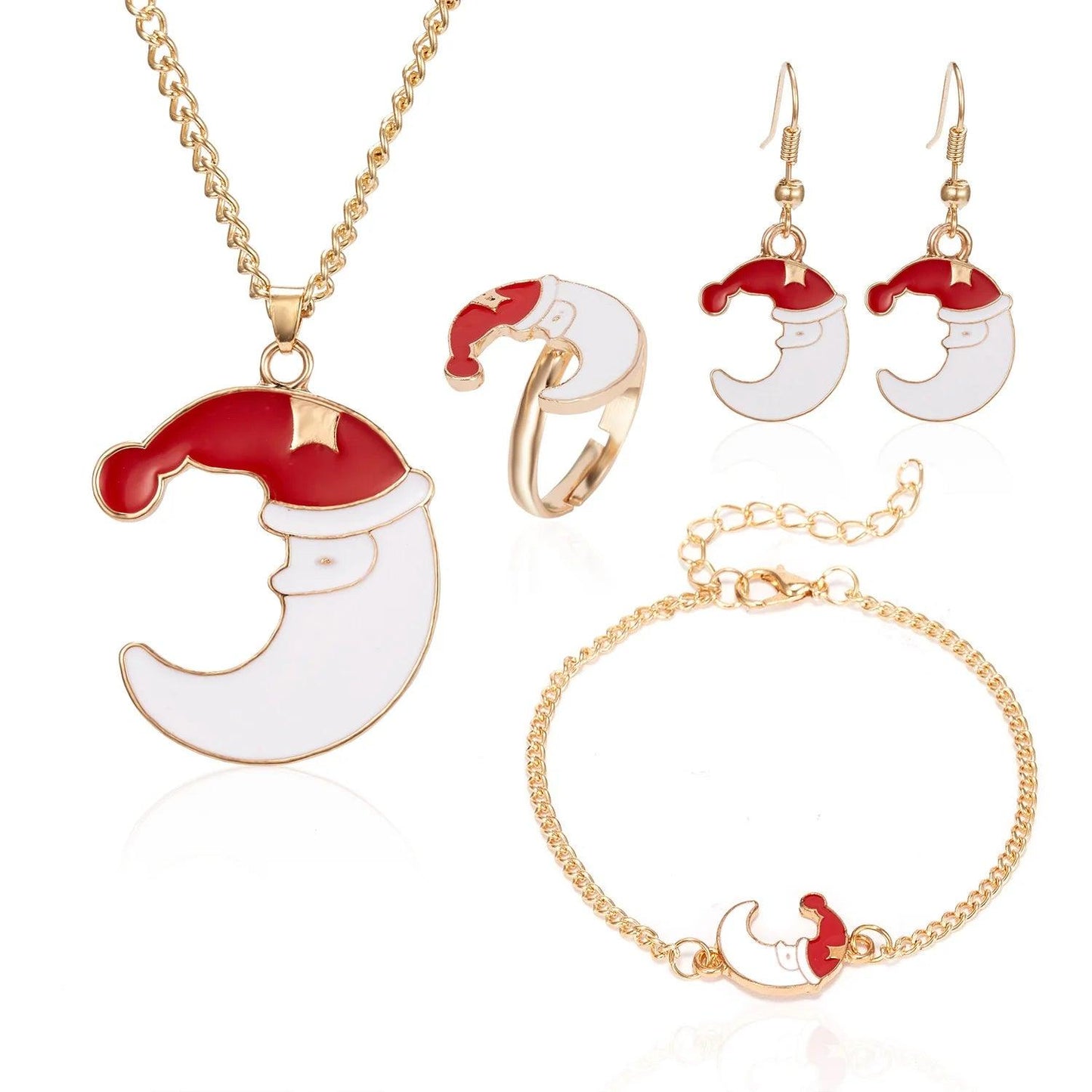 5PCS/Set Christmas Jewelry Set - L & M Kee, LLC