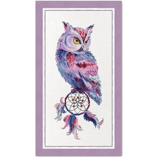 Dream catcher and owl cross stitch package animal 18ct 14ct 11ct cloth cotton thread embroidery DIY handmade needlework