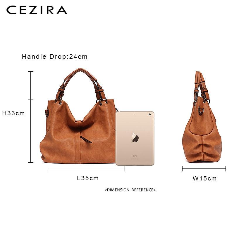 CEZIRA Pu Hobos Shoulder Bag - L & M Kee, LLC