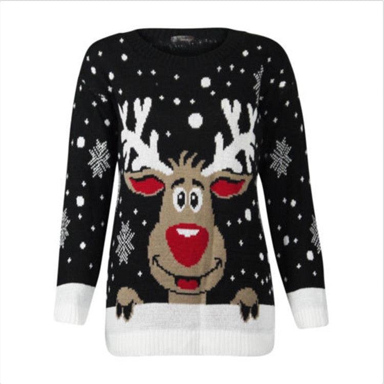 Deer Casual Ugly Christmas Sweater - L & M Kee, LLC